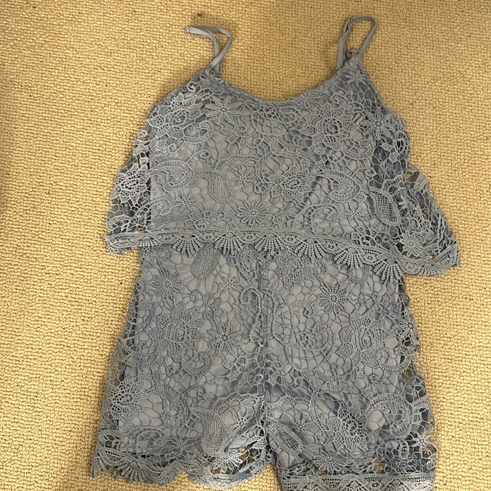 blue size small romper
